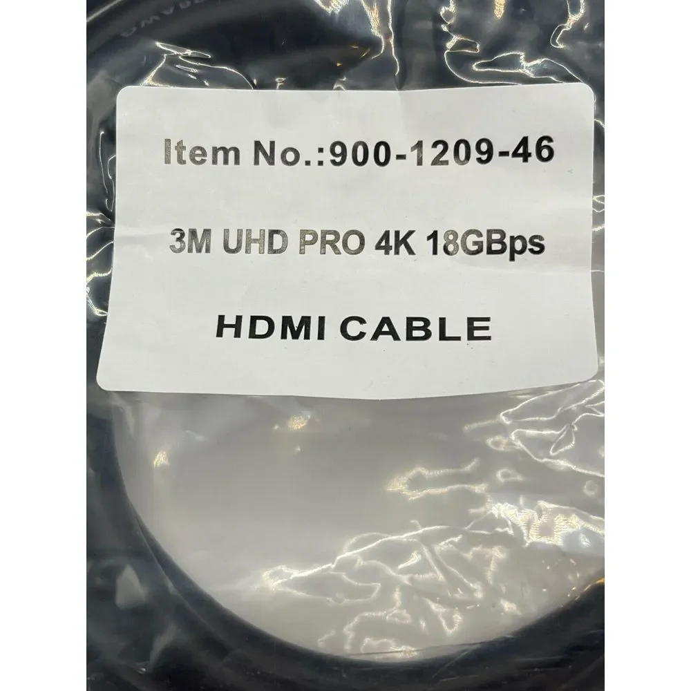 New (Bundle of 3) CE Labs 3M (10ft) UHD PRO 4K‎ 900-1209-46 18GBps HDMI Cable